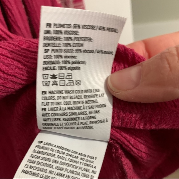 American Eagle Embroidered Boho Peasant Top Size S - Picture 5 of 9